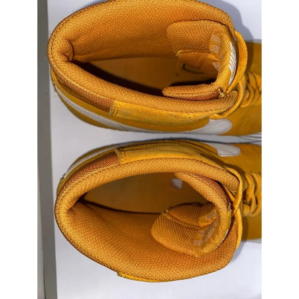 Nike SB Blazer Mid XT Circuit Orange Mustard Gold Suede Skate Shoes Mens 10.5